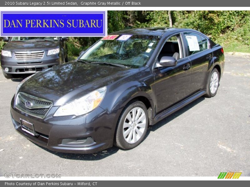 Graphite Gray Metallic / Off Black 2010 Subaru Legacy 2.5i Limited Sedan