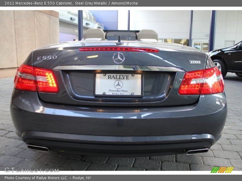 Steel Grey Metallic / Almond/Mocha 2011 Mercedes-Benz E 550 Cabriolet