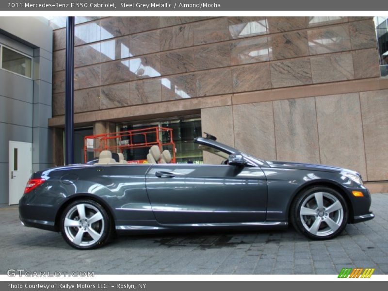 Steel Grey Metallic / Almond/Mocha 2011 Mercedes-Benz E 550 Cabriolet