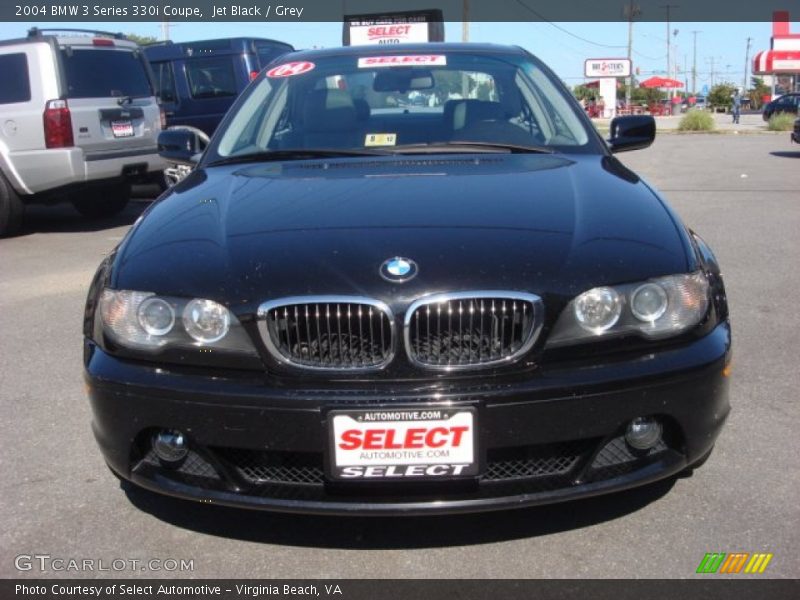 Jet Black / Grey 2004 BMW 3 Series 330i Coupe