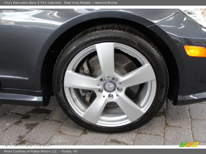 Steel Grey Metallic / Almond/Mocha 2011 Mercedes-Benz E 550 Cabriolet
