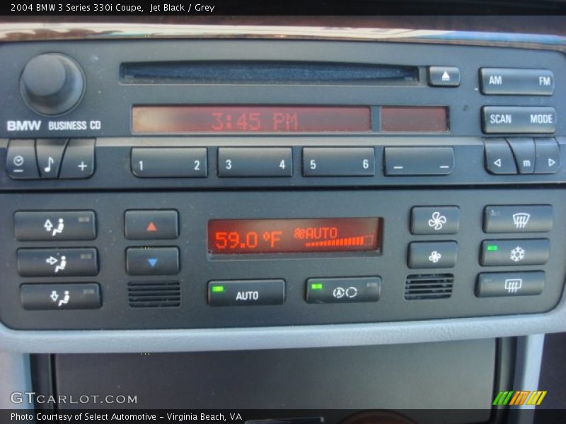 Jet Black / Grey 2004 BMW 3 Series 330i Coupe