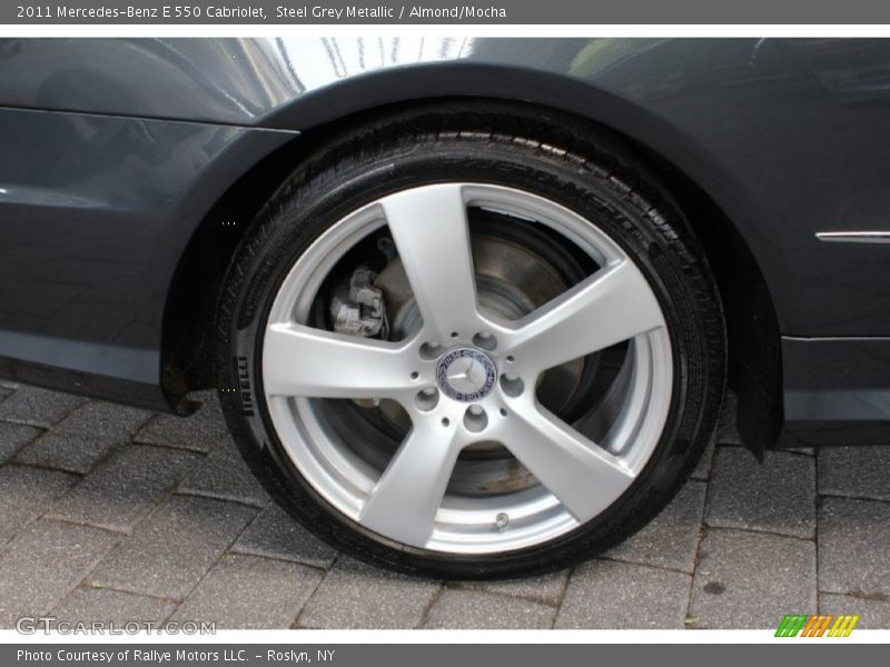 Steel Grey Metallic / Almond/Mocha 2011 Mercedes-Benz E 550 Cabriolet