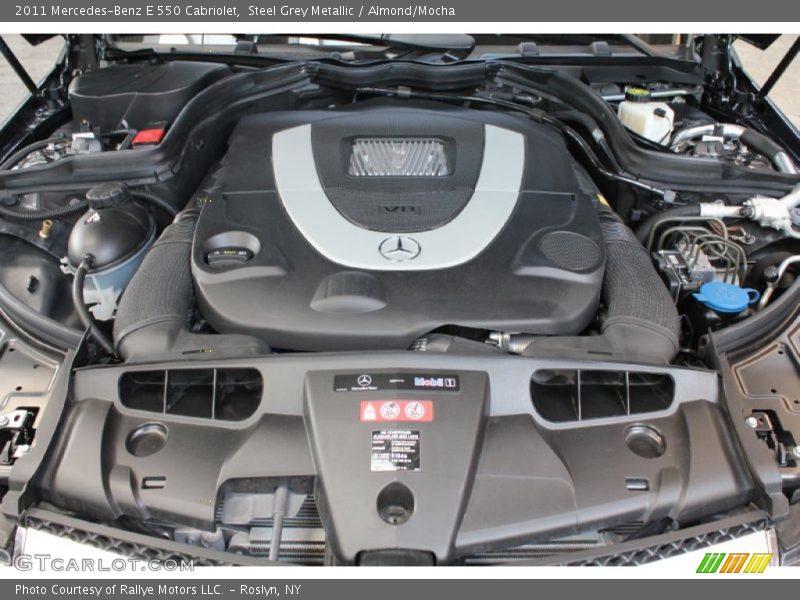 Steel Grey Metallic / Almond/Mocha 2011 Mercedes-Benz E 550 Cabriolet