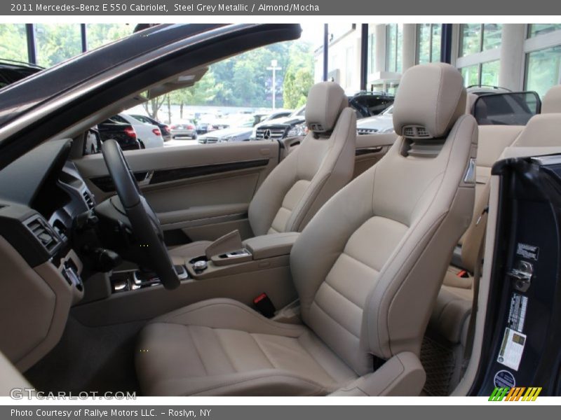 Steel Grey Metallic / Almond/Mocha 2011 Mercedes-Benz E 550 Cabriolet