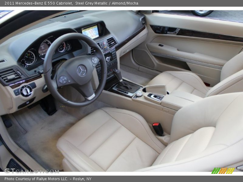 Steel Grey Metallic / Almond/Mocha 2011 Mercedes-Benz E 550 Cabriolet