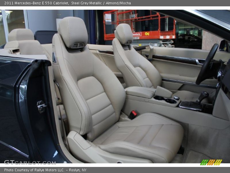 Steel Grey Metallic / Almond/Mocha 2011 Mercedes-Benz E 550 Cabriolet