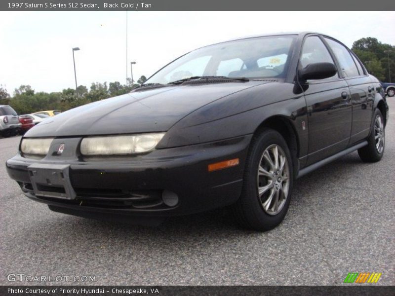 Black Gold / Tan 1997 Saturn S Series SL2 Sedan