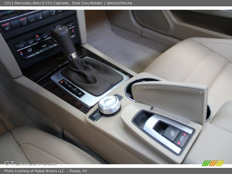 Steel Grey Metallic / Almond/Mocha 2011 Mercedes-Benz E 550 Cabriolet