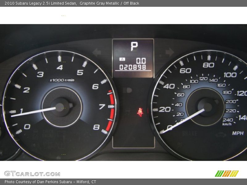 Graphite Gray Metallic / Off Black 2010 Subaru Legacy 2.5i Limited Sedan
