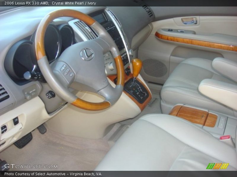 Crystal White Pearl / Ivory 2006 Lexus RX 330 AWD