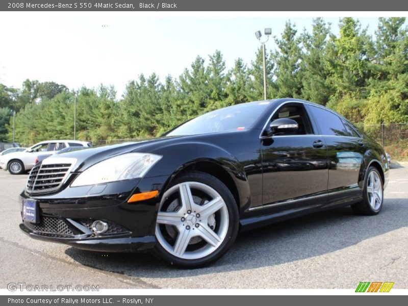 Black / Black 2008 Mercedes-Benz S 550 4Matic Sedan