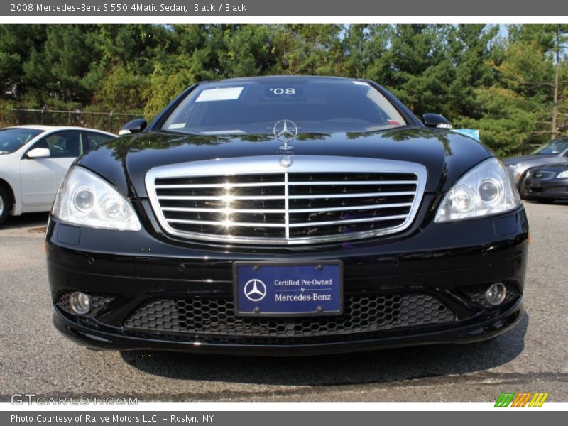 Black / Black 2008 Mercedes-Benz S 550 4Matic Sedan
