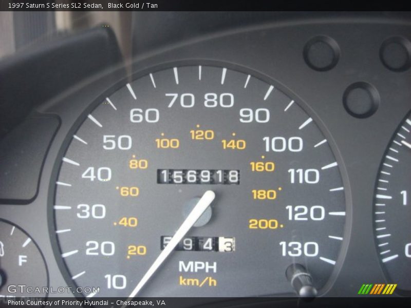 Black Gold / Tan 1997 Saturn S Series SL2 Sedan