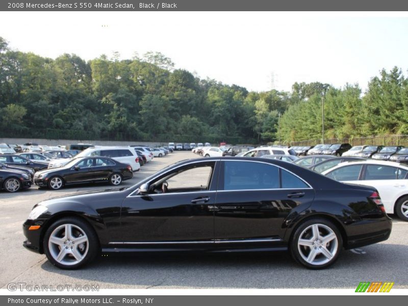 Black / Black 2008 Mercedes-Benz S 550 4Matic Sedan