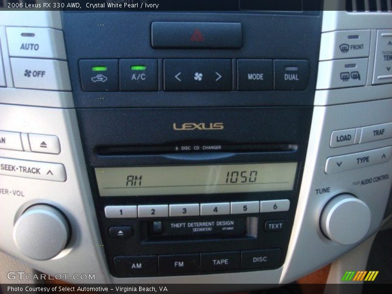 Crystal White Pearl / Ivory 2006 Lexus RX 330 AWD