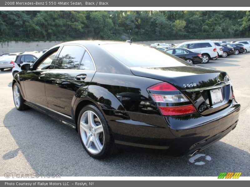 Black / Black 2008 Mercedes-Benz S 550 4Matic Sedan