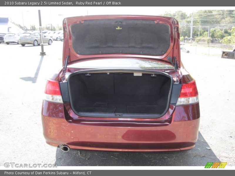 Ruby Red Pearl / Off Black 2010 Subaru Legacy 2.5i Limited Sedan