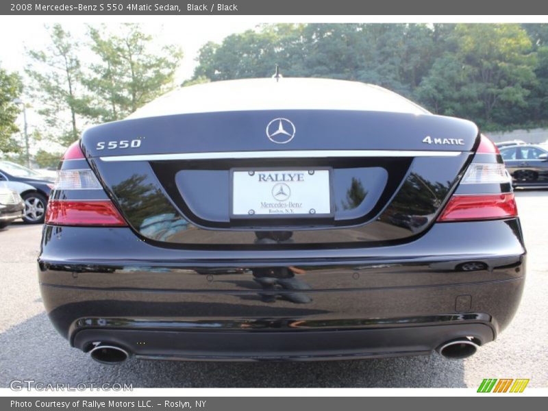 Black / Black 2008 Mercedes-Benz S 550 4Matic Sedan