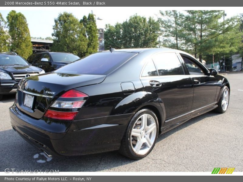 Black / Black 2008 Mercedes-Benz S 550 4Matic Sedan