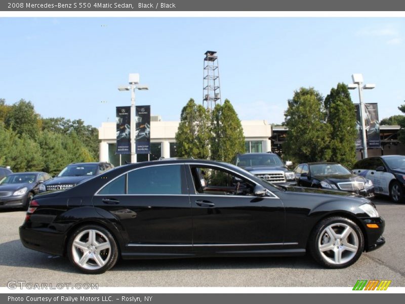 Black / Black 2008 Mercedes-Benz S 550 4Matic Sedan