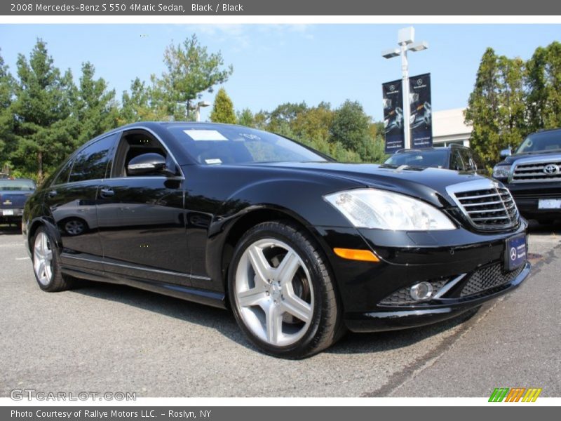 Black / Black 2008 Mercedes-Benz S 550 4Matic Sedan