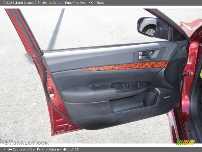 Ruby Red Pearl / Off Black 2010 Subaru Legacy 2.5i Limited Sedan