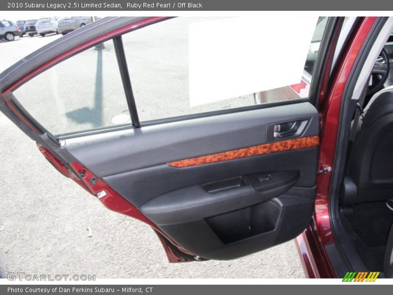 Ruby Red Pearl / Off Black 2010 Subaru Legacy 2.5i Limited Sedan