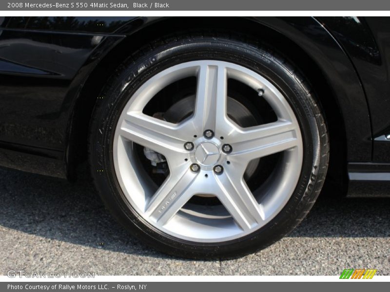 Black / Black 2008 Mercedes-Benz S 550 4Matic Sedan