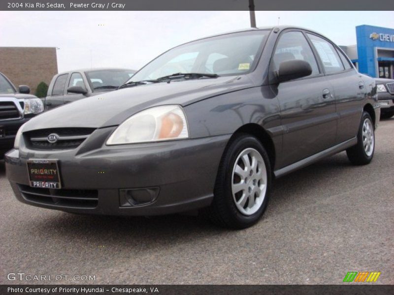 Pewter Gray / Gray 2004 Kia Rio Sedan