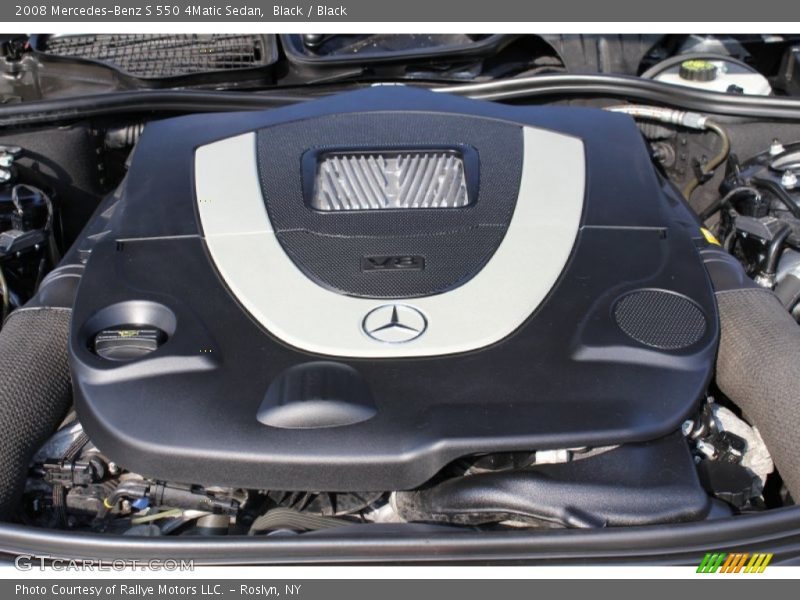 Black / Black 2008 Mercedes-Benz S 550 4Matic Sedan