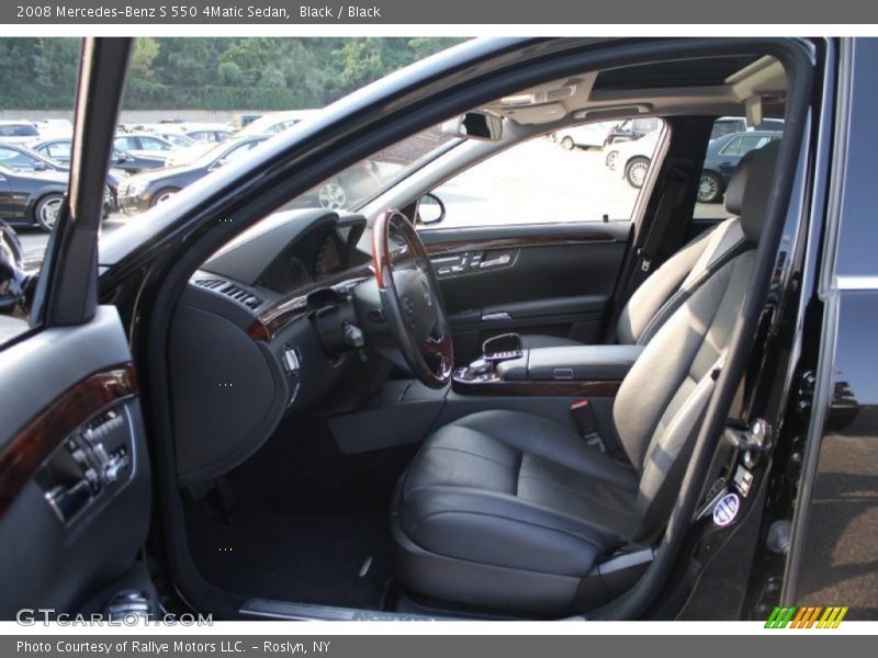 Black / Black 2008 Mercedes-Benz S 550 4Matic Sedan