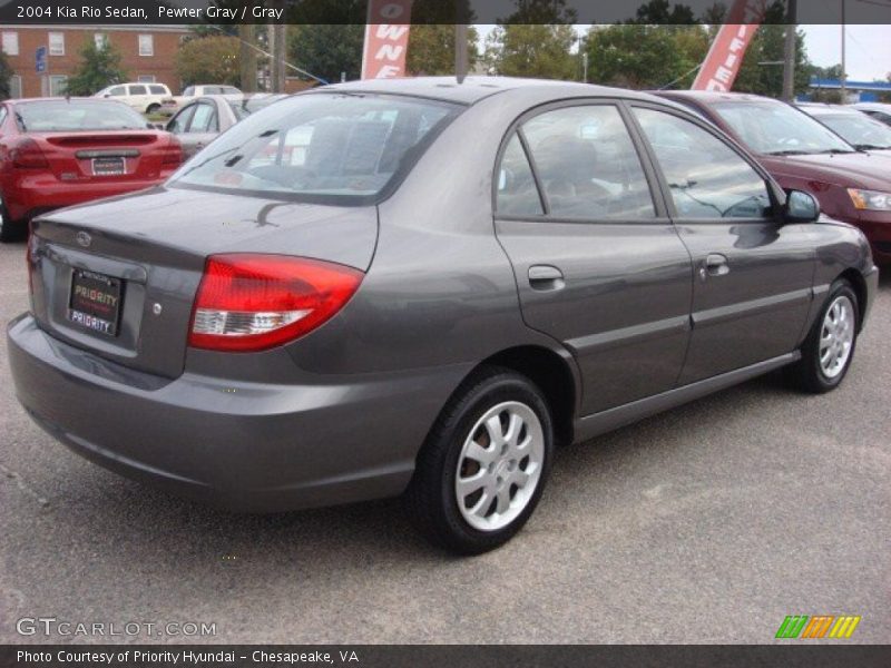 Pewter Gray / Gray 2004 Kia Rio Sedan