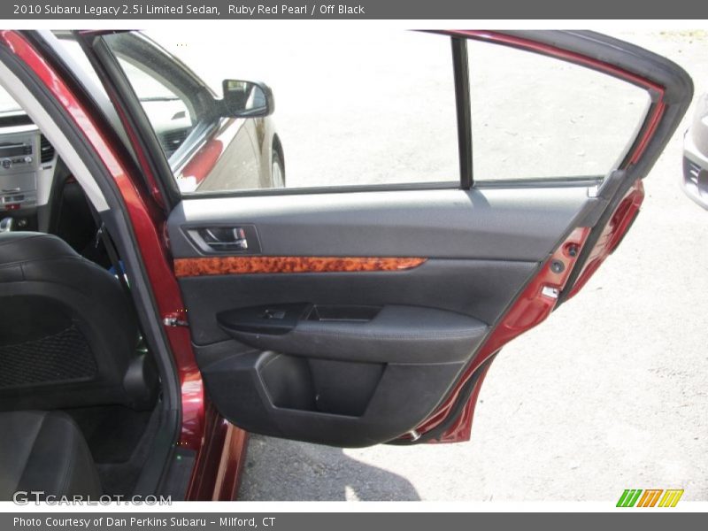 Ruby Red Pearl / Off Black 2010 Subaru Legacy 2.5i Limited Sedan