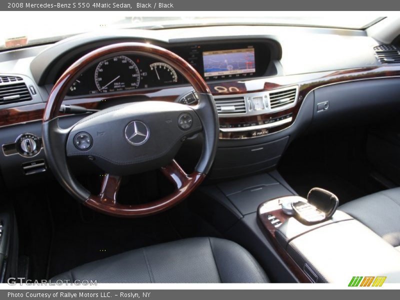 Black / Black 2008 Mercedes-Benz S 550 4Matic Sedan