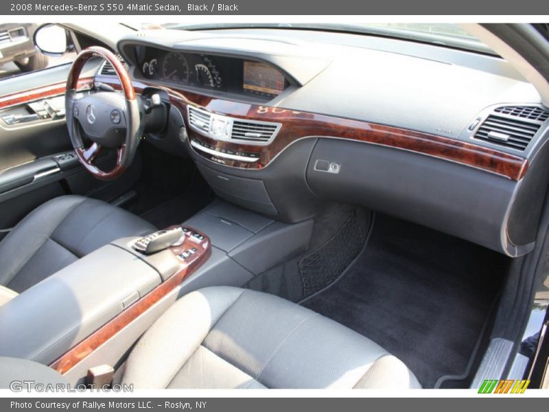 Black / Black 2008 Mercedes-Benz S 550 4Matic Sedan