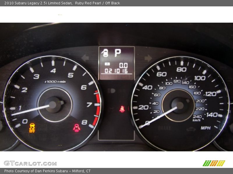 Ruby Red Pearl / Off Black 2010 Subaru Legacy 2.5i Limited Sedan