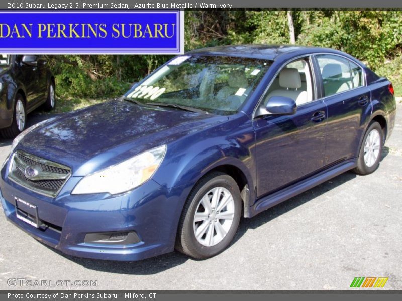 Azurite Blue Metallic / Warm Ivory 2010 Subaru Legacy 2.5i Premium Sedan
