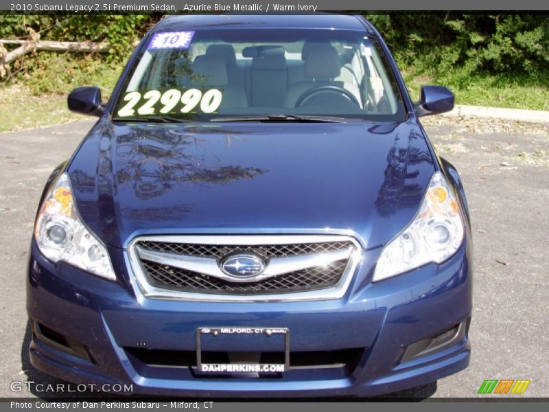 Azurite Blue Metallic / Warm Ivory 2010 Subaru Legacy 2.5i Premium Sedan