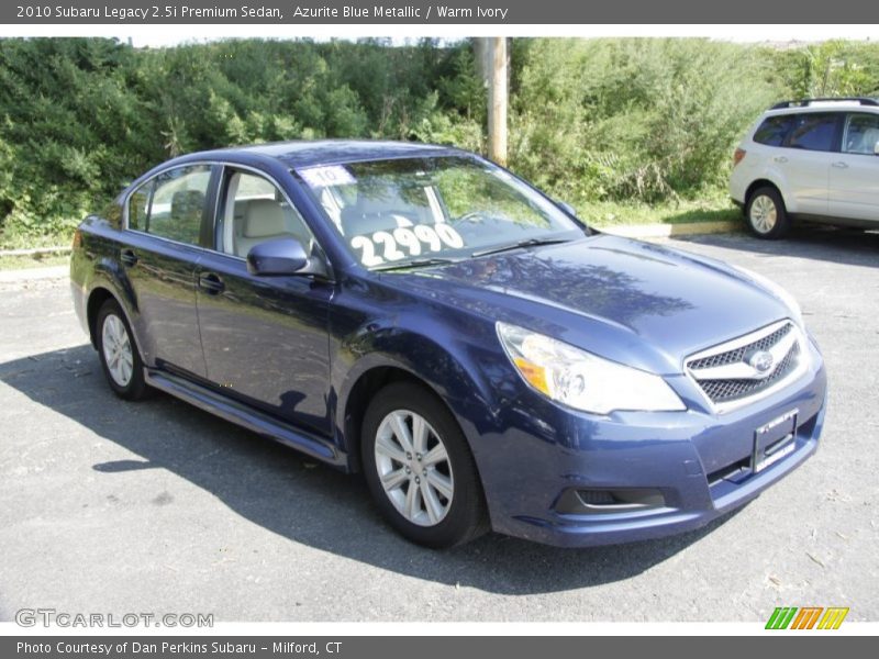 Azurite Blue Metallic / Warm Ivory 2010 Subaru Legacy 2.5i Premium Sedan