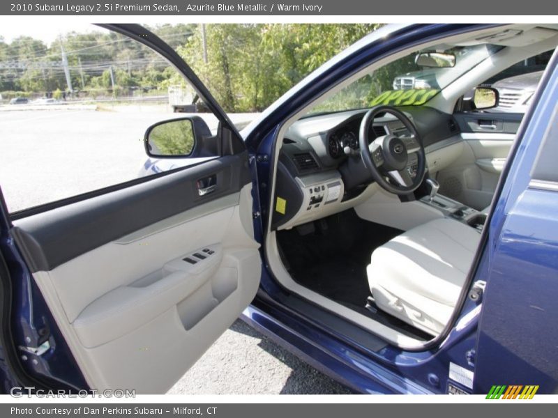 Azurite Blue Metallic / Warm Ivory 2010 Subaru Legacy 2.5i Premium Sedan