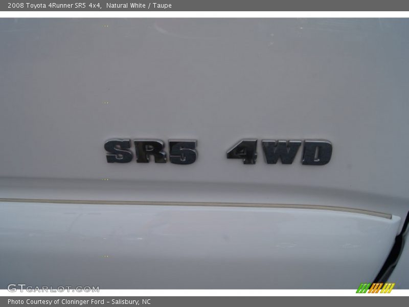 Natural White / Taupe 2008 Toyota 4Runner SR5 4x4