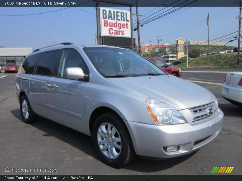 Clear Silver / Gray 2009 Kia Sedona EX