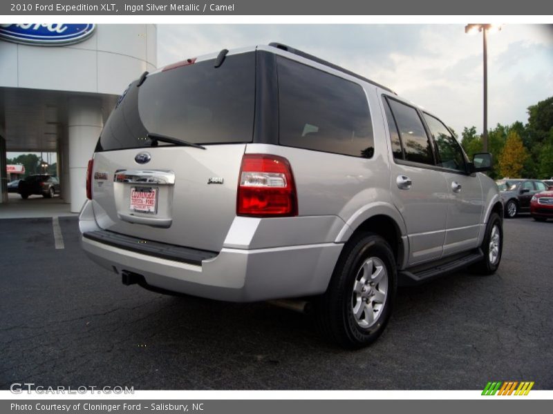 Ingot Silver Metallic / Camel 2010 Ford Expedition XLT