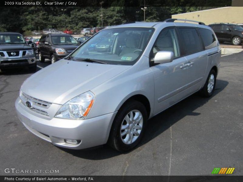 Clear Silver / Gray 2009 Kia Sedona EX