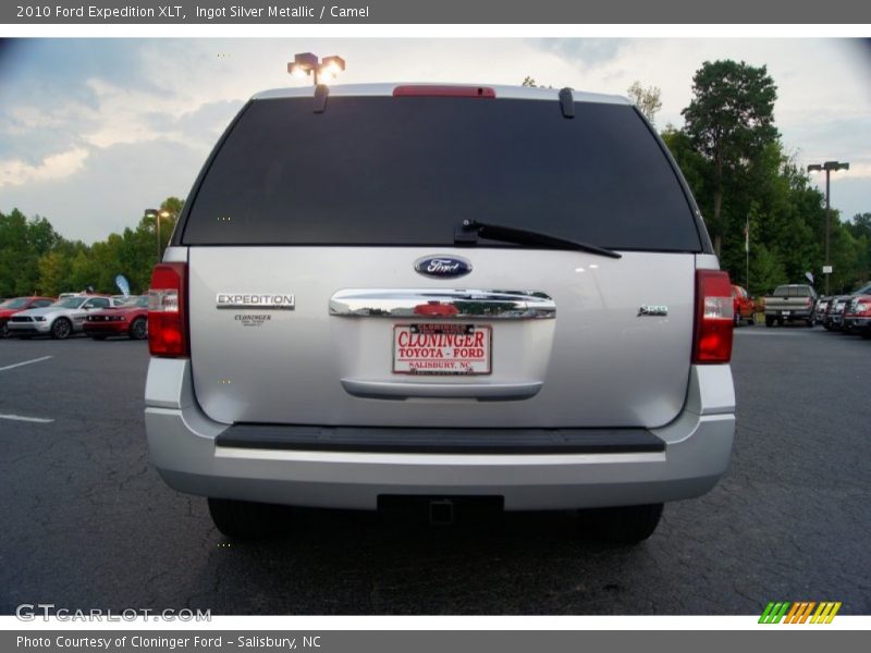 Ingot Silver Metallic / Camel 2010 Ford Expedition XLT