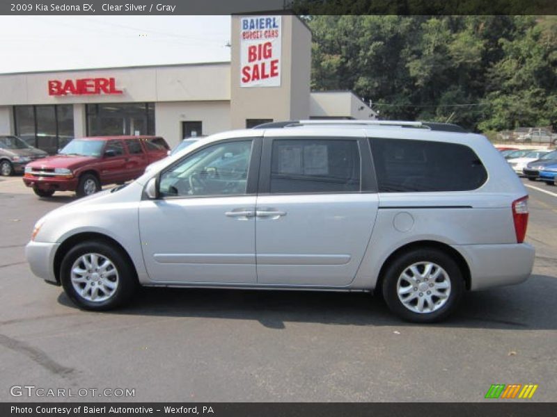 Clear Silver / Gray 2009 Kia Sedona EX