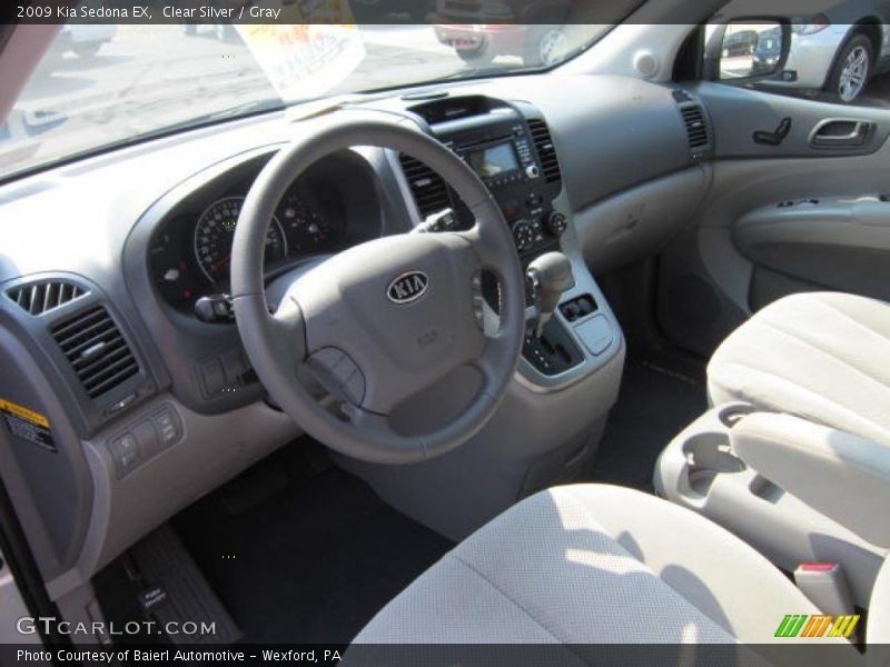 Clear Silver / Gray 2009 Kia Sedona EX