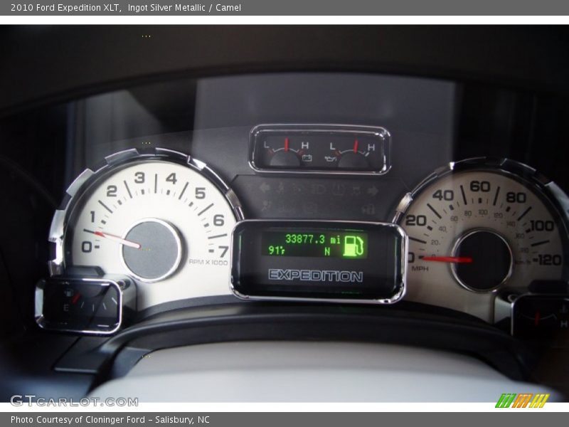 Ingot Silver Metallic / Camel 2010 Ford Expedition XLT