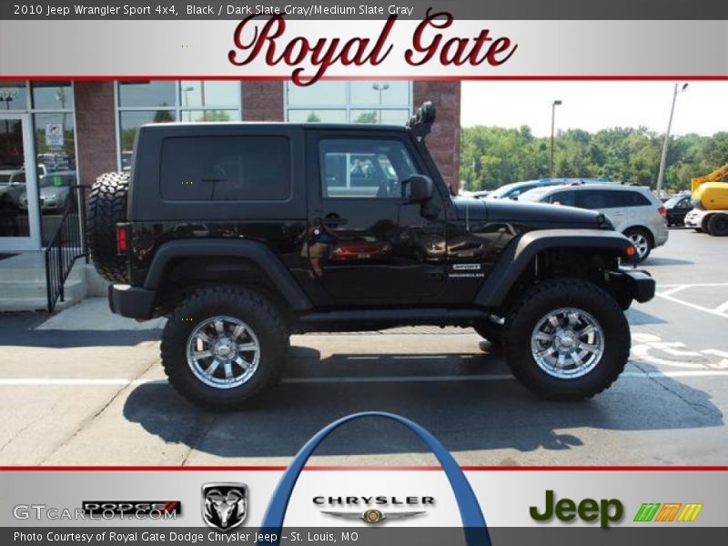 Black / Dark Slate Gray/Medium Slate Gray 2010 Jeep Wrangler Sport 4x4